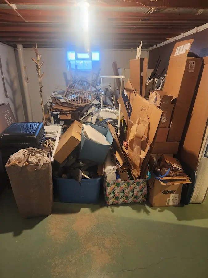 Roll-off dumpster container at job site for Yard Waste Dumpster Rental in Green Level